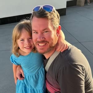 Todd Clark behind the DJ booth at a private party in Des Moines