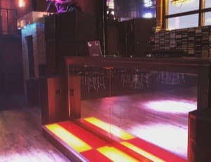 Todd Clark DJing at a company event in Central Iowa